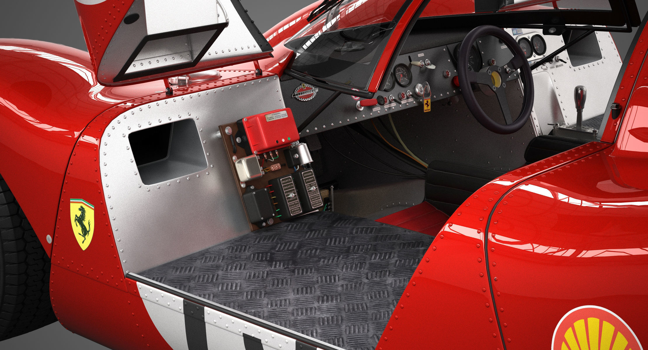 Ferrari 312 P Berlinetta 0868 - Modern 3D model_68