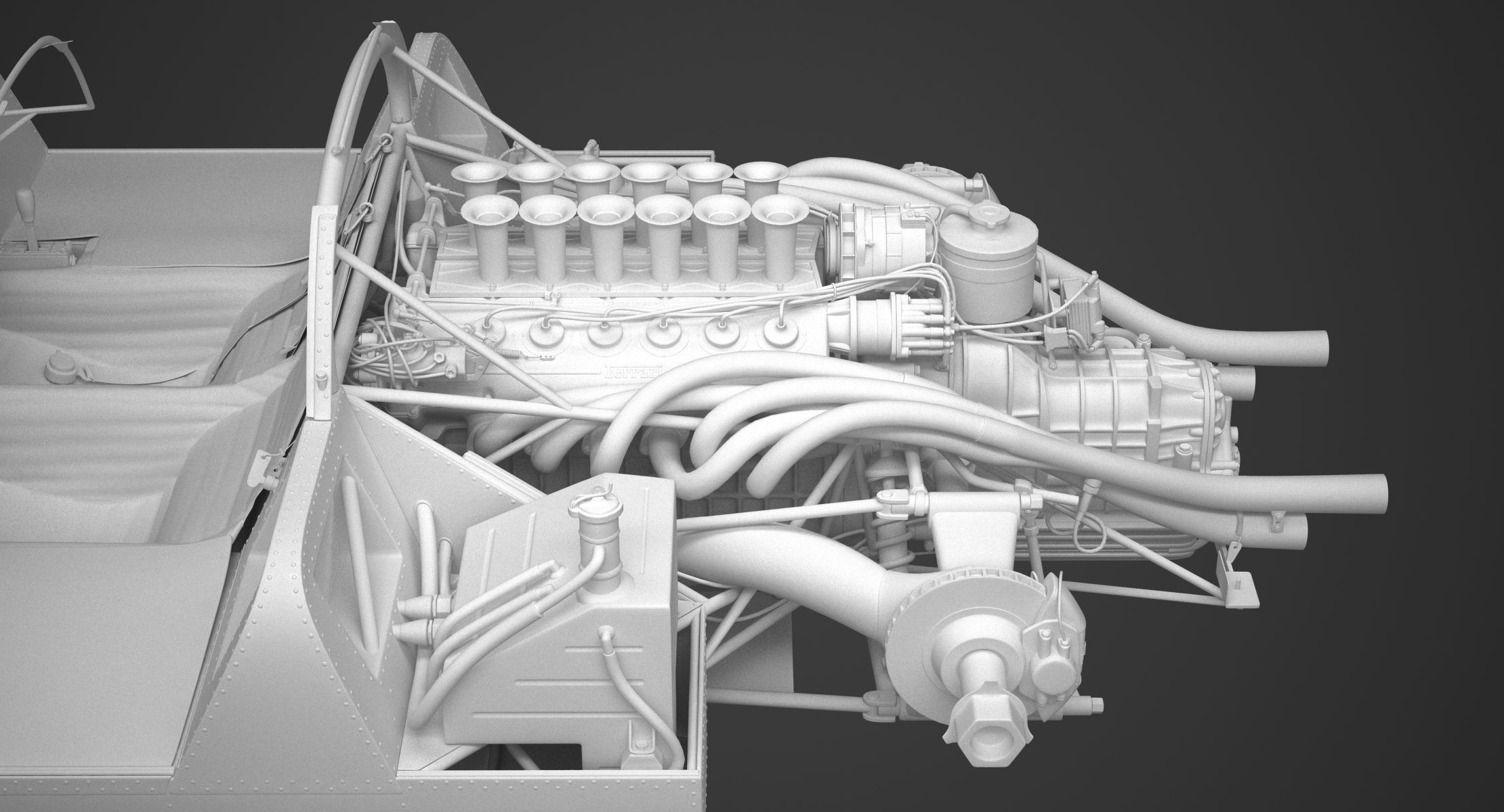 Ferrari 312 P Berlinetta 0868 - Modern 3D model_143