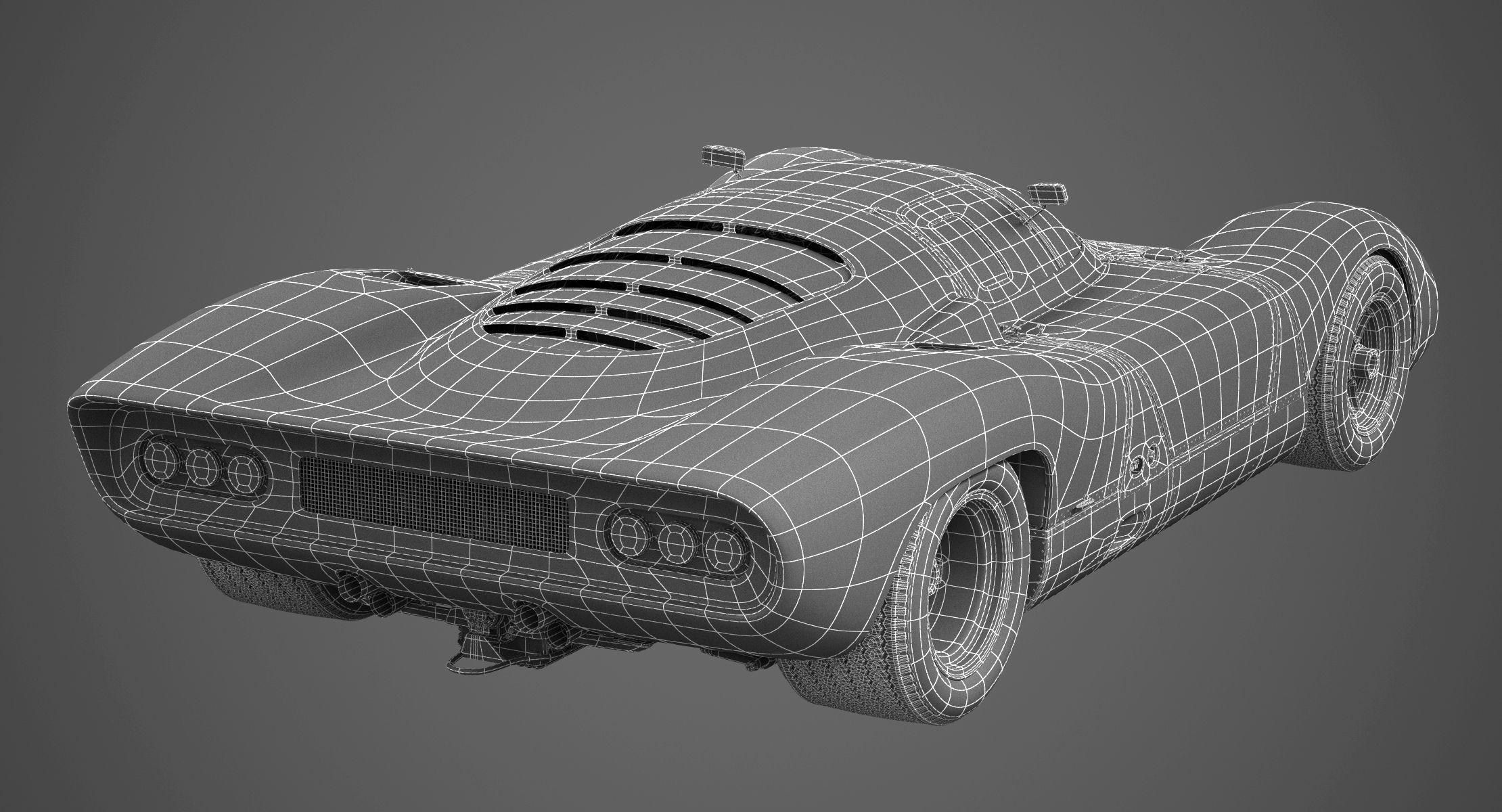 Ferrari 312 P Berlinetta 0868 - Modern 3D model_10