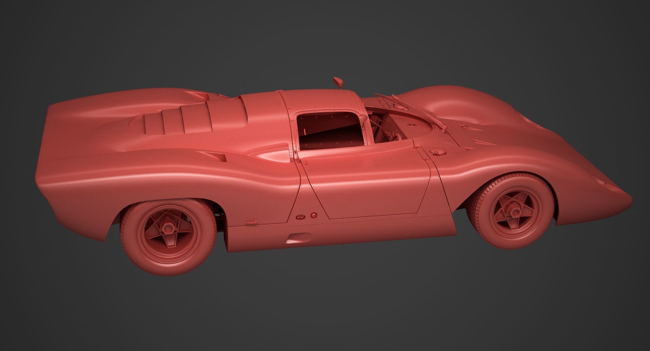 Ferrari 312 P Berlinetta 0868 - Modern 3D model_99