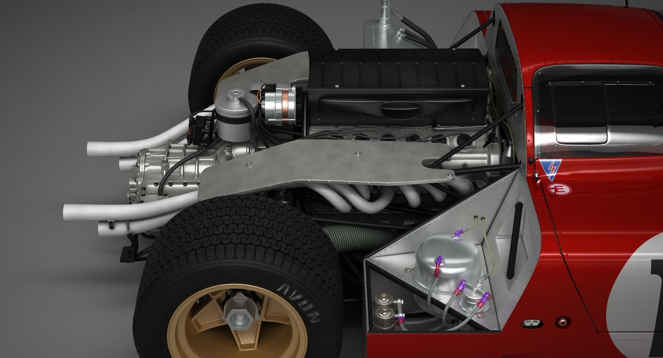 Ferrari 312 P Berlinetta 0868 - Modern 3D model_137