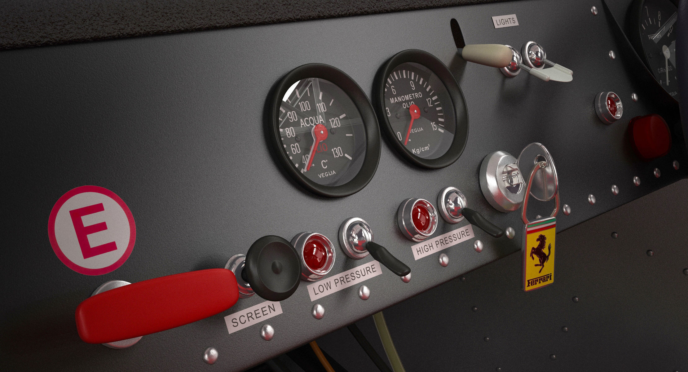 Ferrari 312 P Berlinetta 0868 - Modern 3D model_78