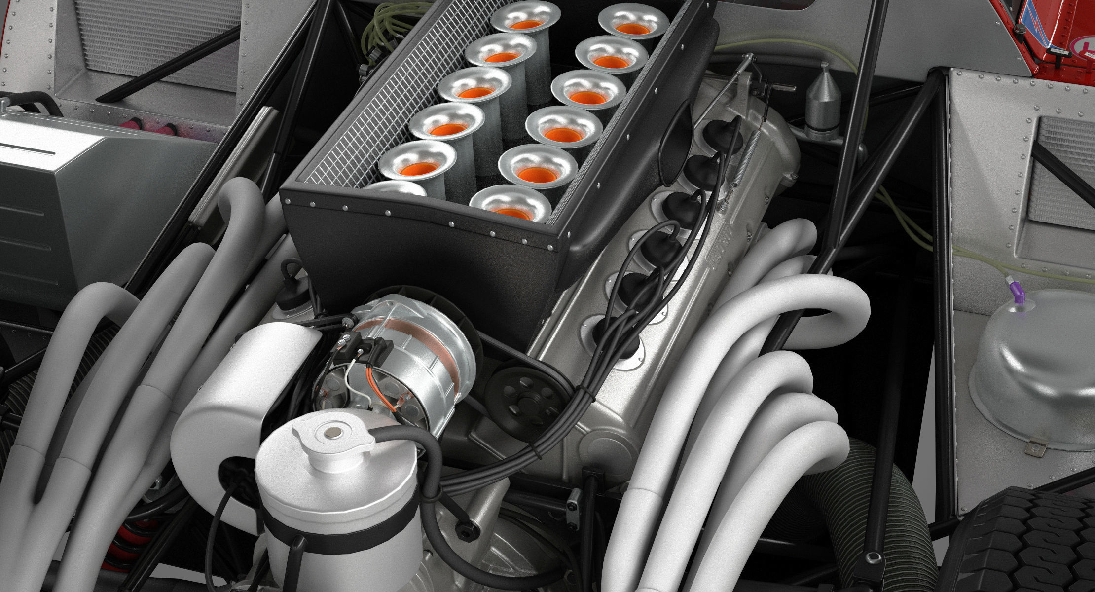 Ferrari 312 P Berlinetta 0868 - Modern 3D model_46