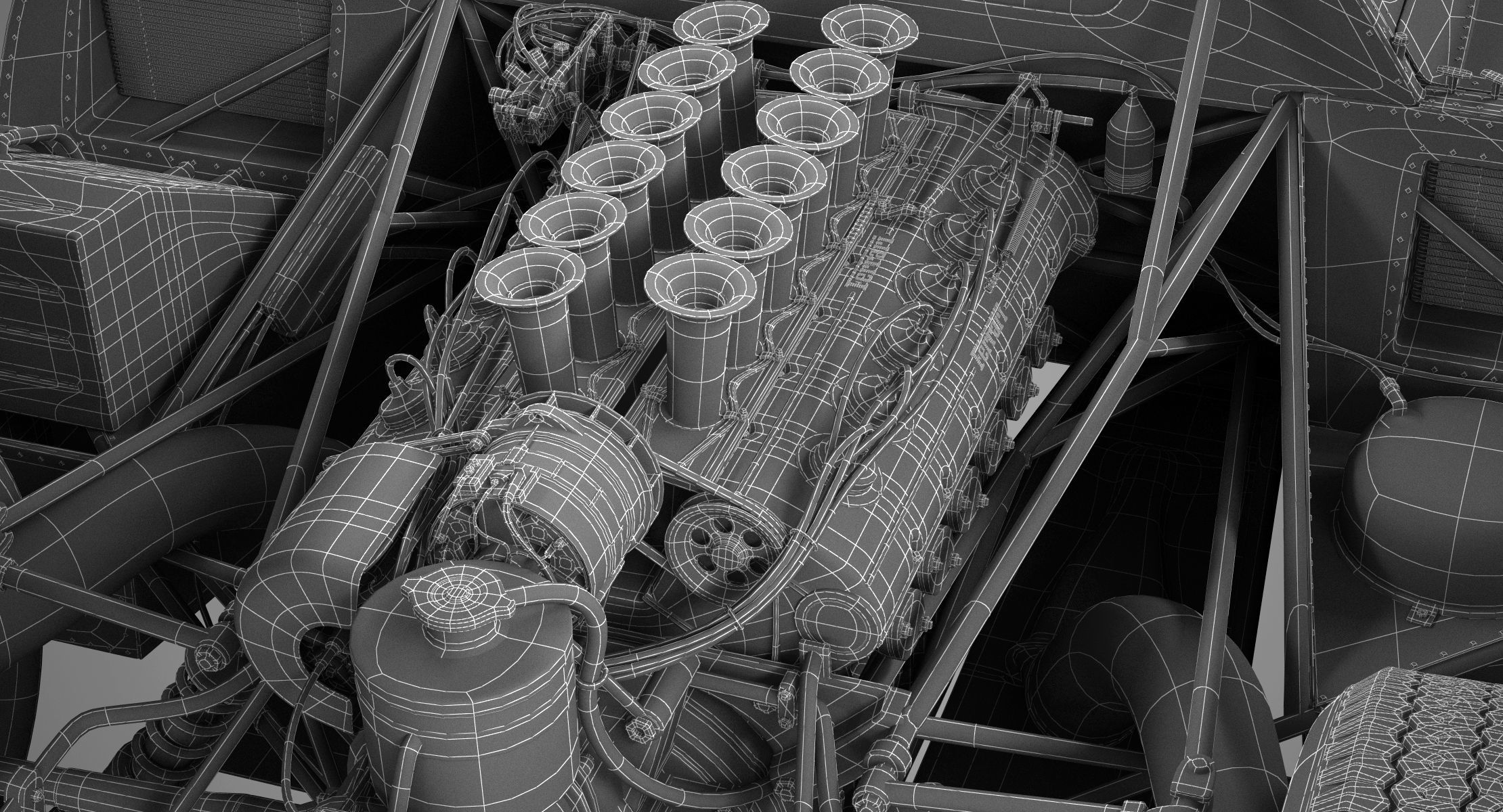 Ferrari 312 P Berlinetta 0868 - Modern 3D model_49