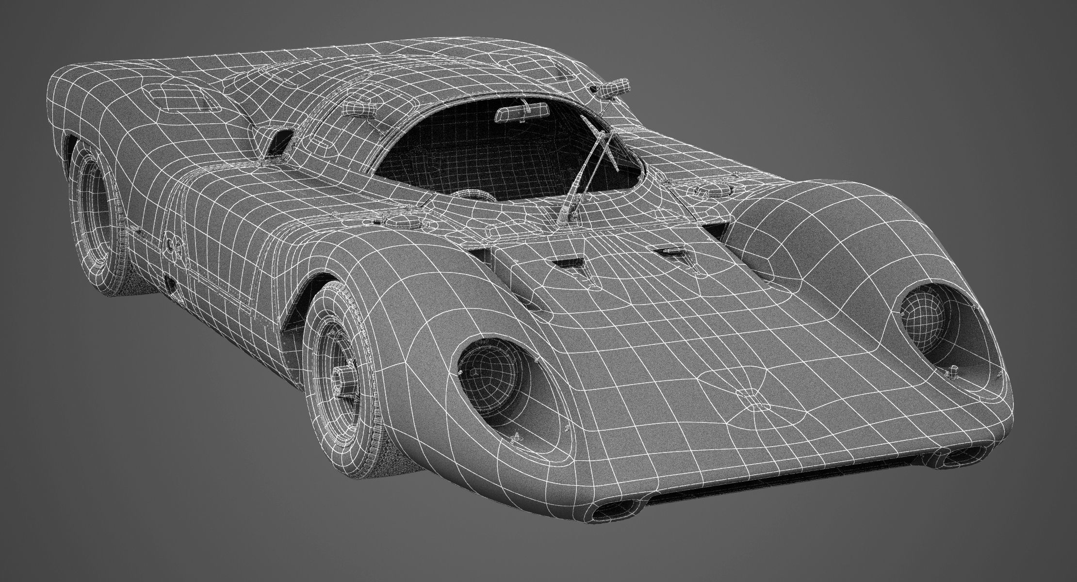 Ferrari 312 P Berlinetta 0868 - Modern 3D model_3