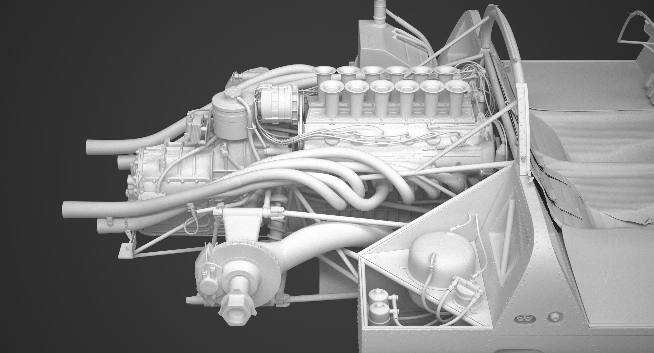 Ferrari 312 P Berlinetta 0868 - Modern 3D model_145