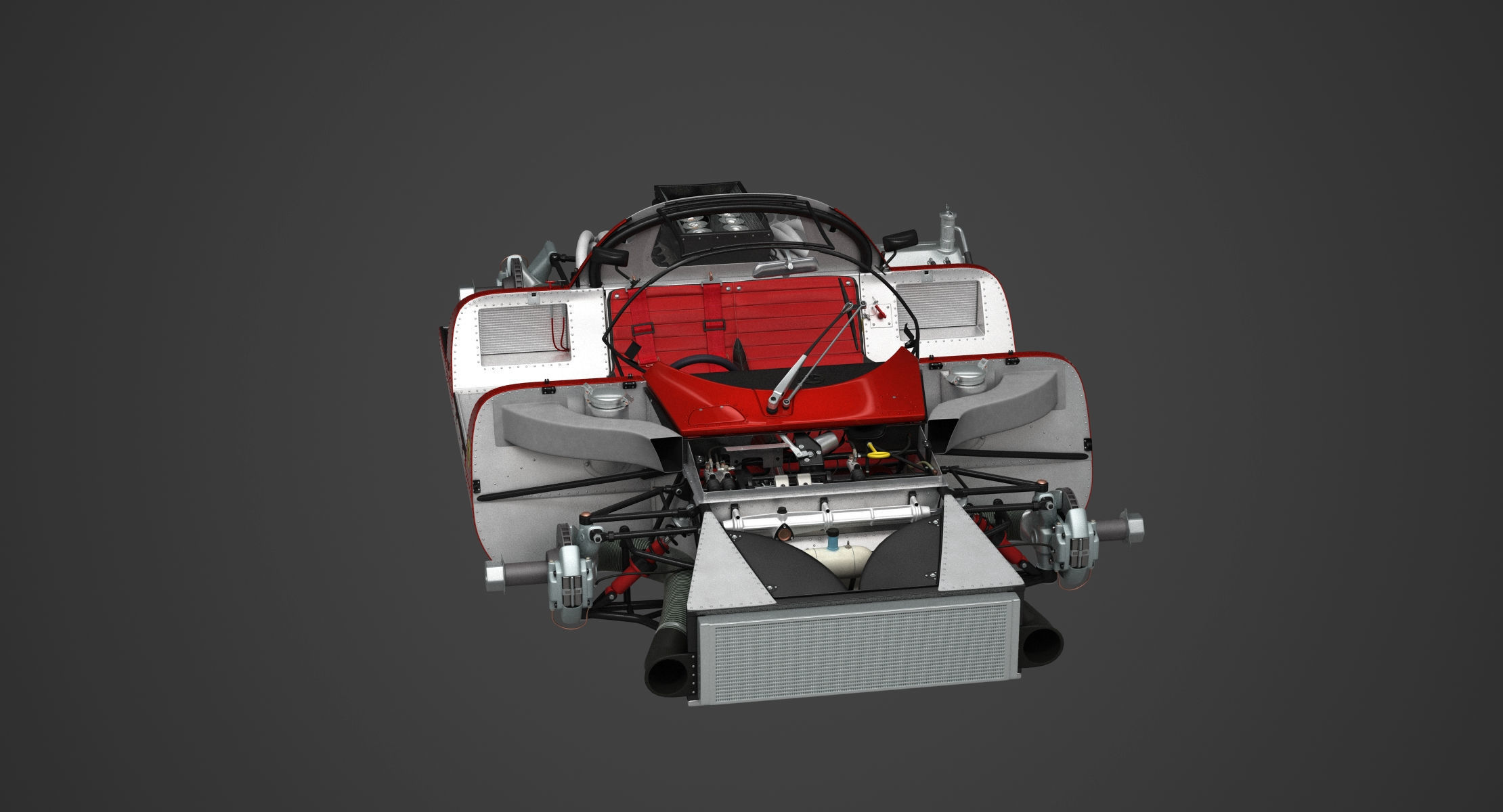 Ferrari 312 P Berlinetta 0868 - Modern 3D model_110