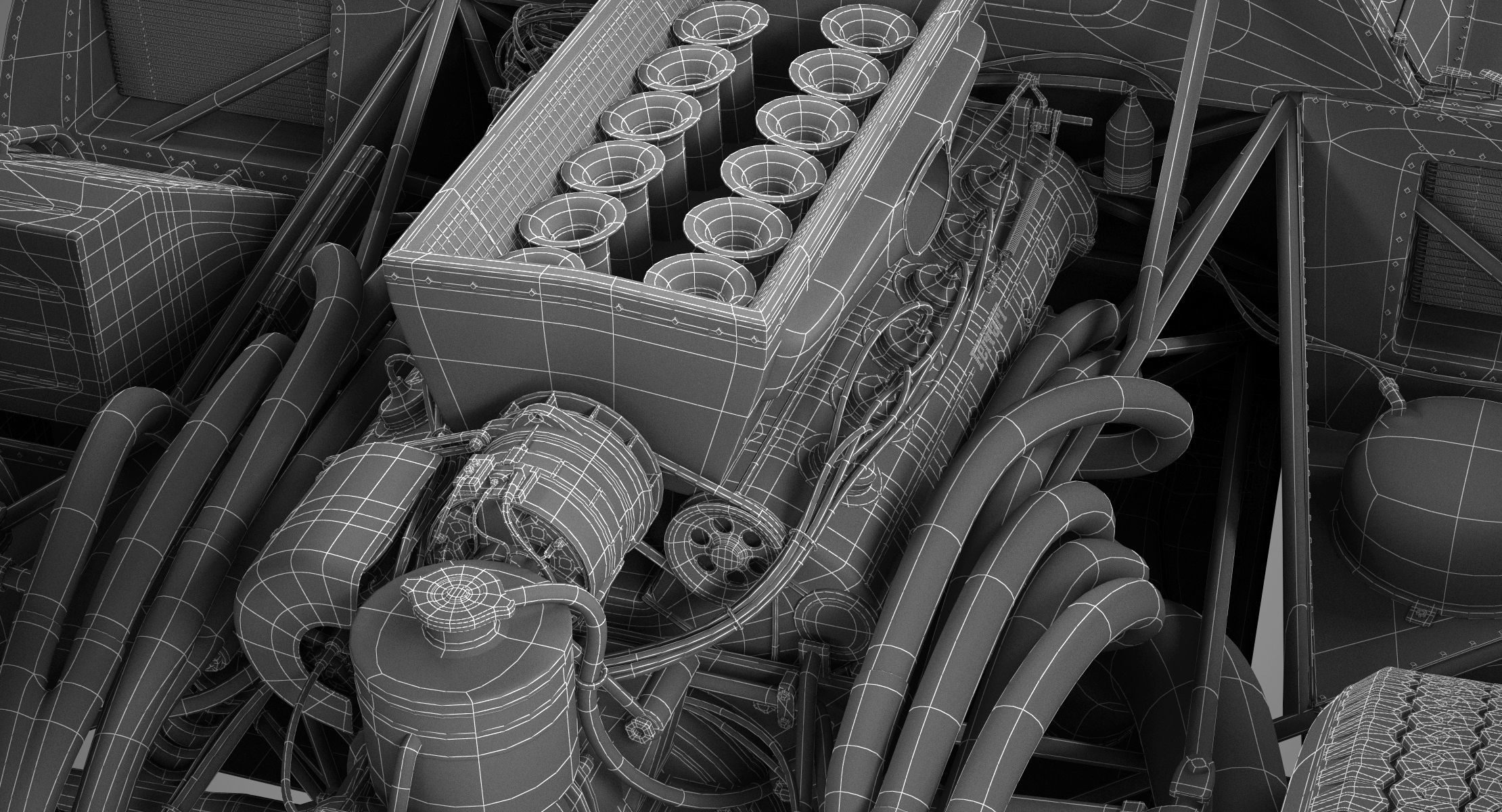 Ferrari 312 P Berlinetta 0868 - Modern 3D model_47