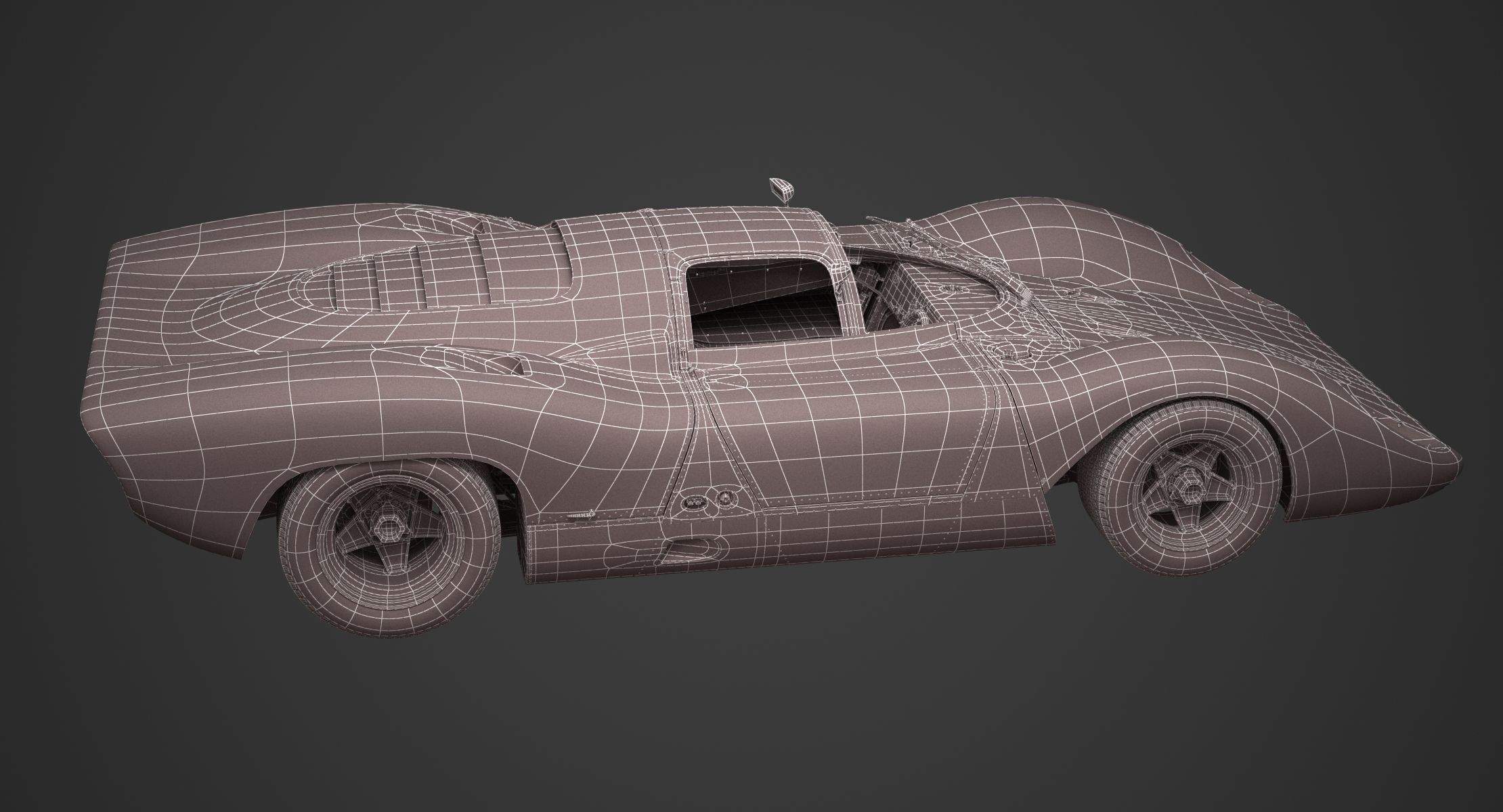 Ferrari 312 P Berlinetta 0868 - Modern 3D model_103