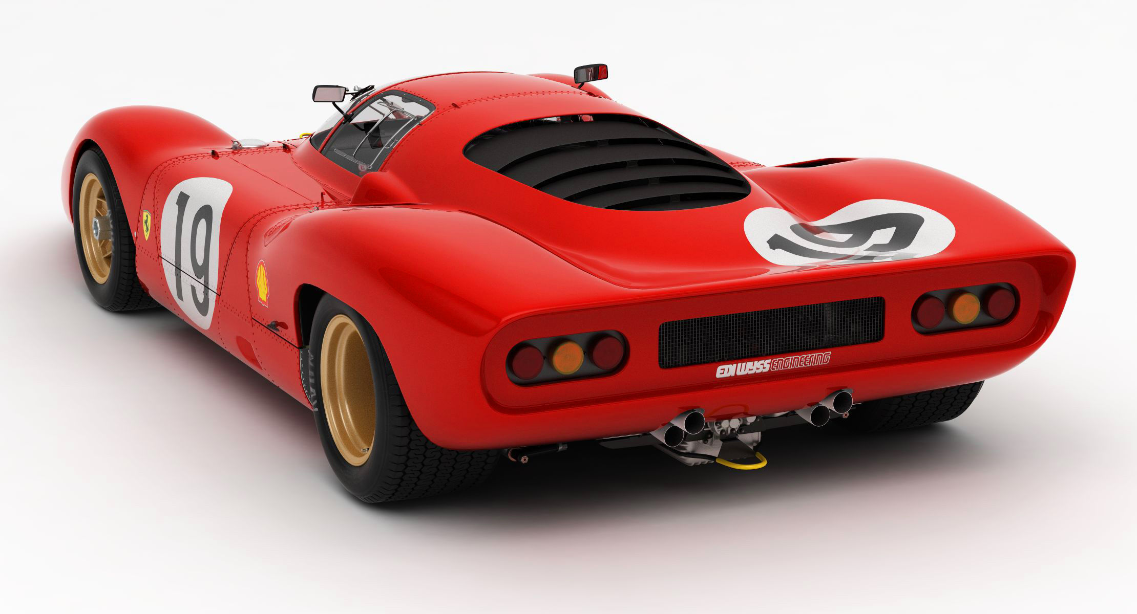 Ferrari 312 P Berlinetta 0868 - Modern 3D model_87