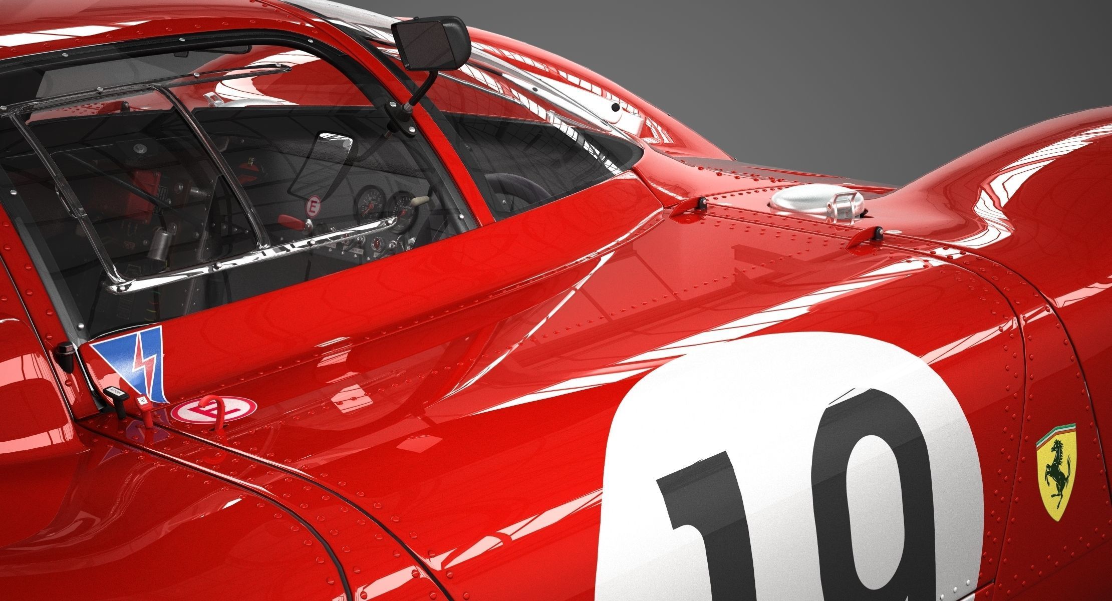 Ferrari 312 P Berlinetta 0868 - Modern 3D model_60