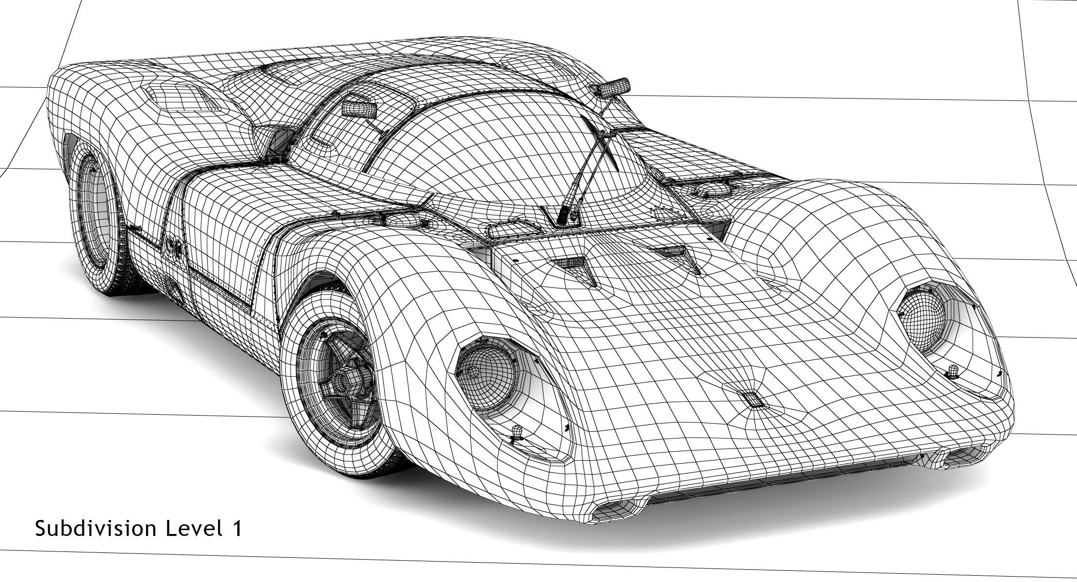 Ferrari 312 P Berlinetta 0868 - Modern 3D model_85