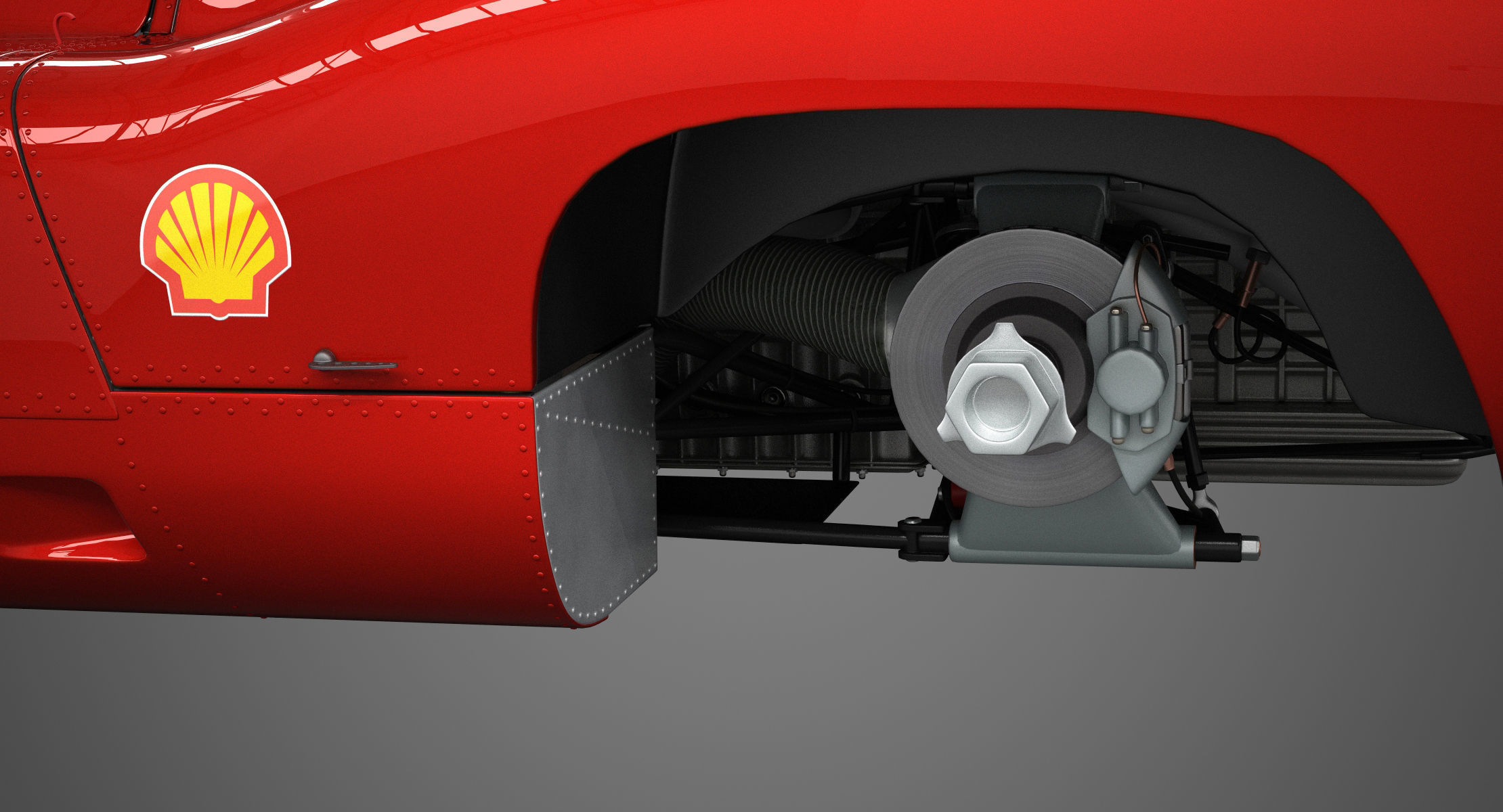 Ferrari 312 P Berlinetta 0868 - Modern 3D model_38