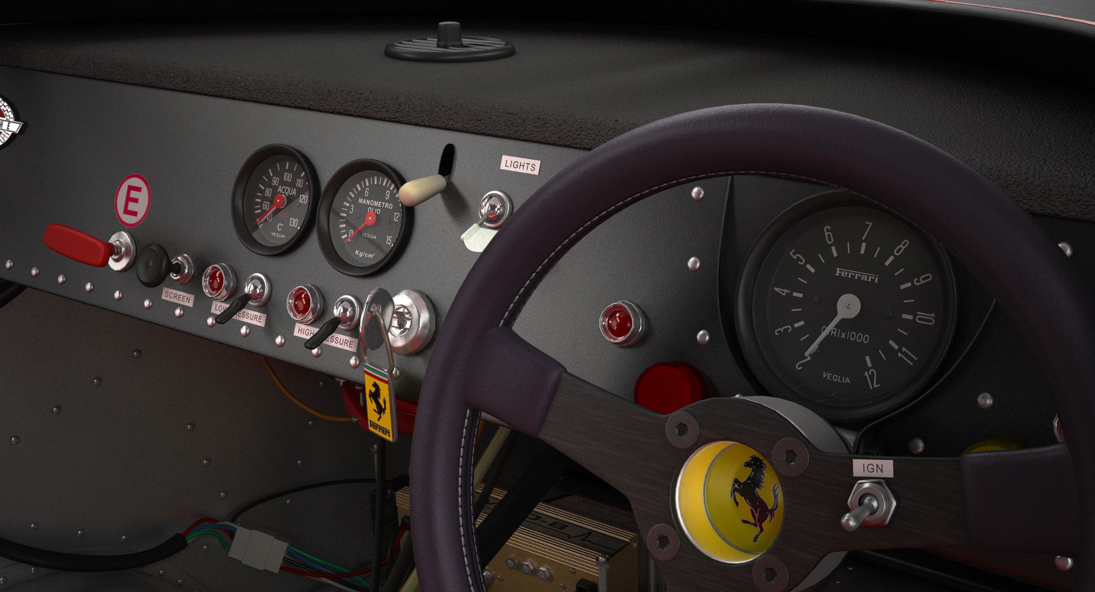 Ferrari 312 P Berlinetta 0868 - Modern 3D model_76