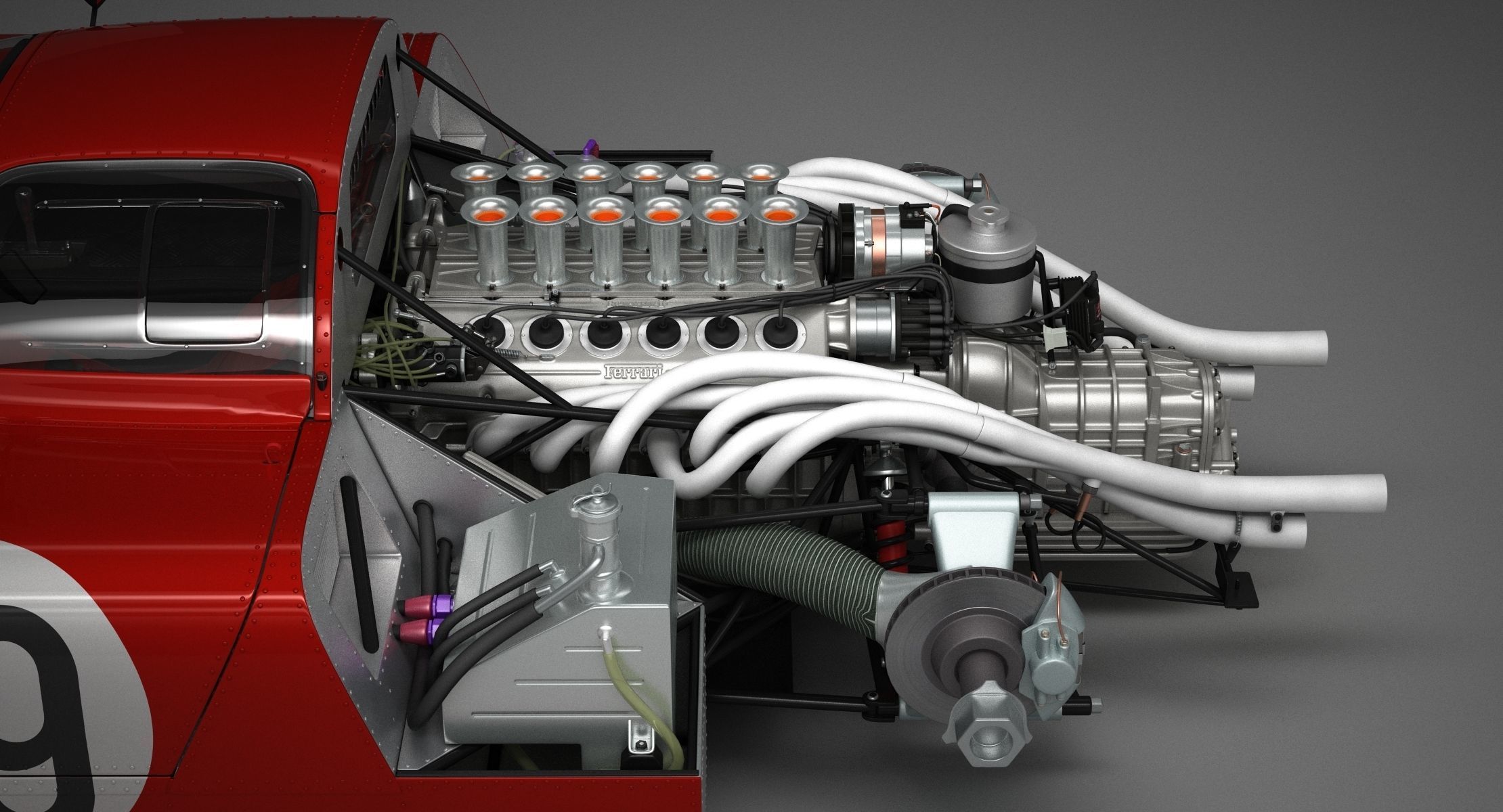 Ferrari 312 P Berlinetta 0868 - Modern 3D model_139