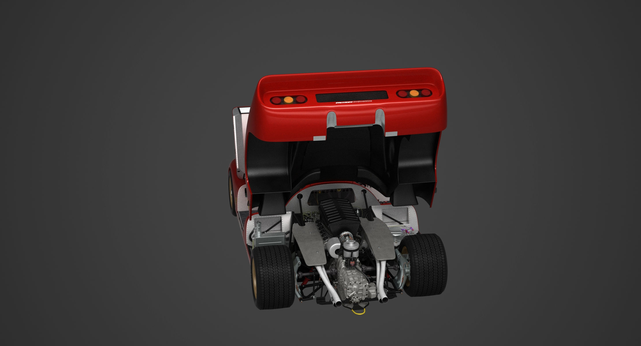 Ferrari 312 P Berlinetta 0868 - Modern 3D model_108