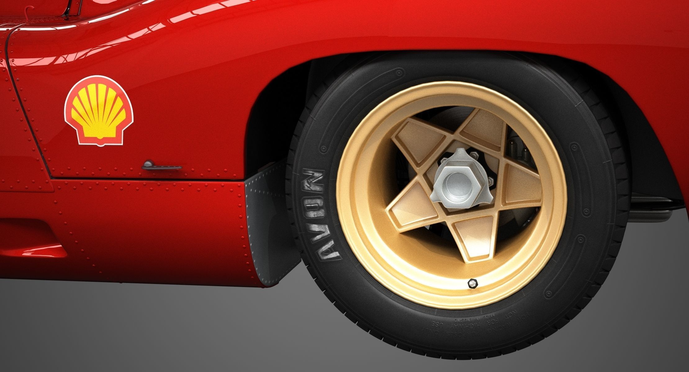 Ferrari 312 P Berlinetta 0868 - Modern 3D model_35