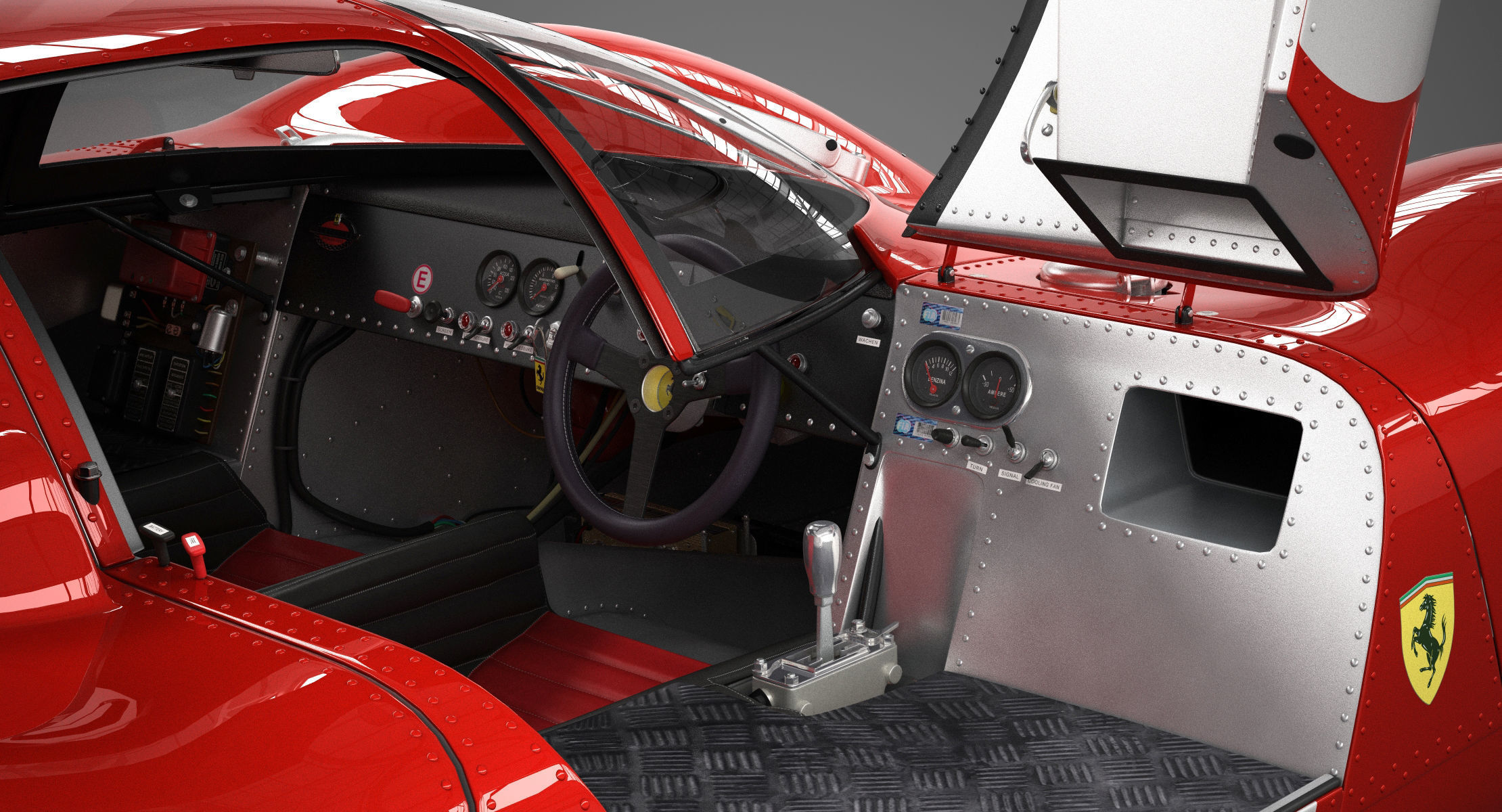 Ferrari 312 P Berlinetta 0868 - Modern 3D model_62