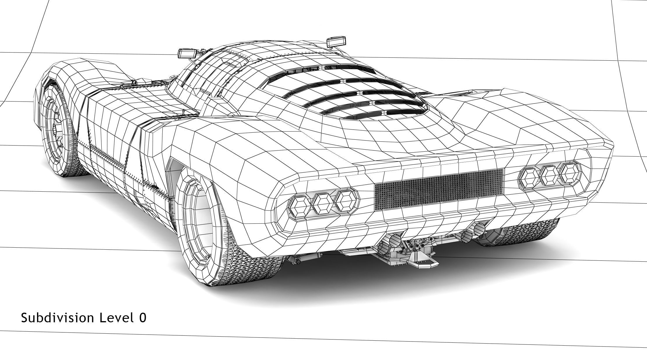 Ferrari 312 P Berlinetta 0868 - Modern 3D model_89