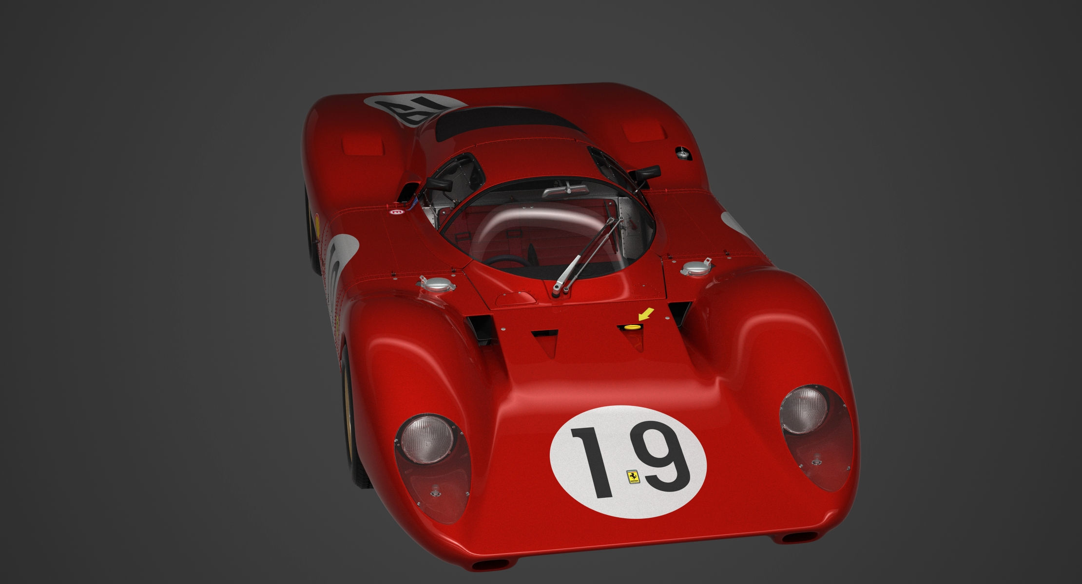 Ferrari 312 P Berlinetta 0868 - Modern 3D model_94