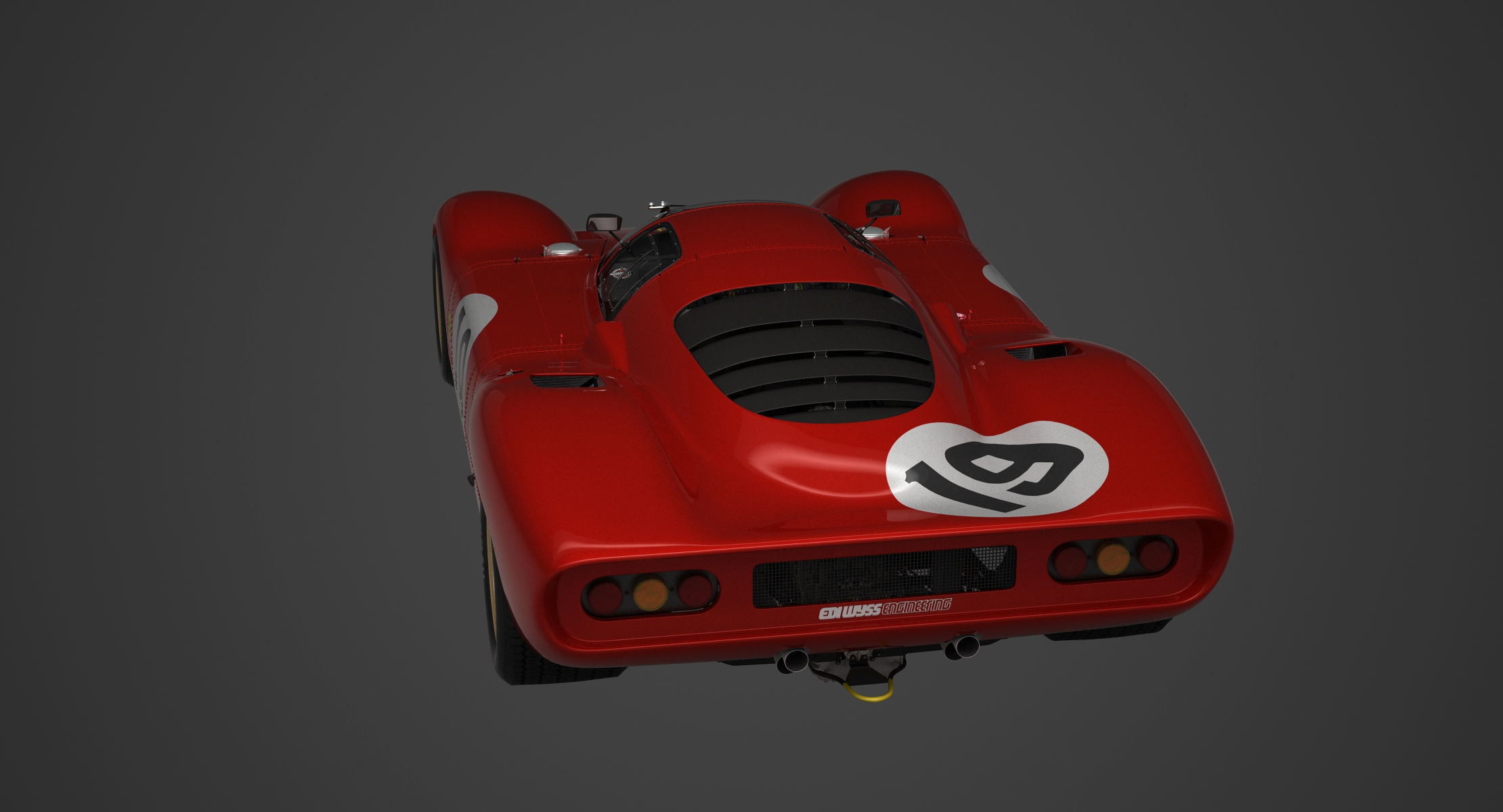 Ferrari 312 P Berlinetta 0868 - Modern 3D model_96