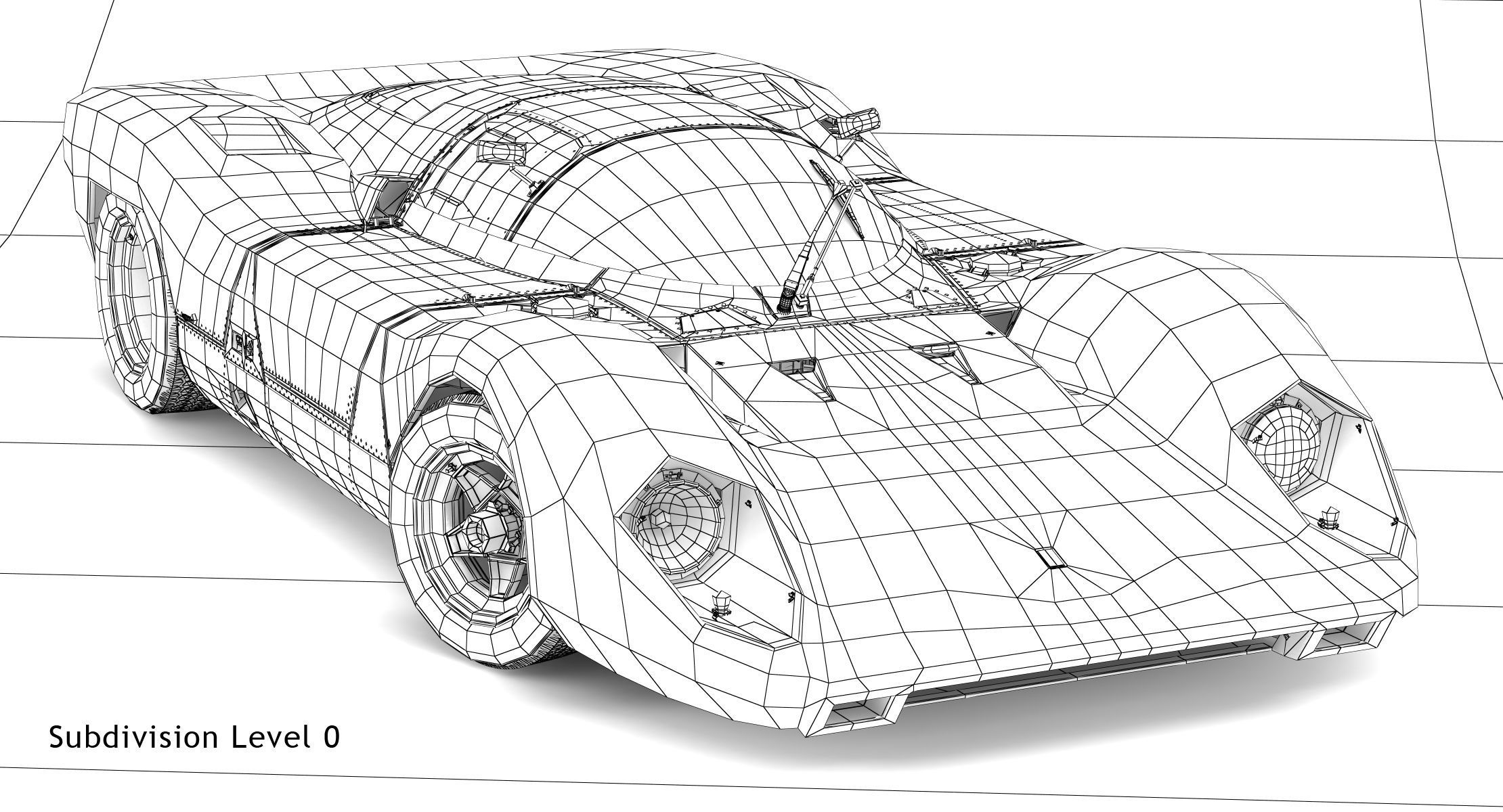 Ferrari 312 P Berlinetta 0868 - Modern 3D model_84