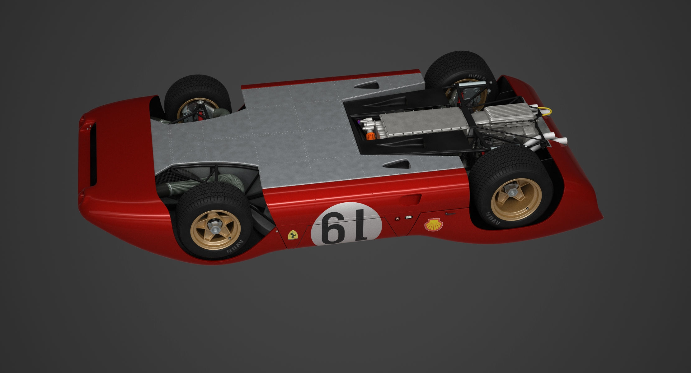 Ferrari 312 P Berlinetta 0868 - Modern 3D model_121