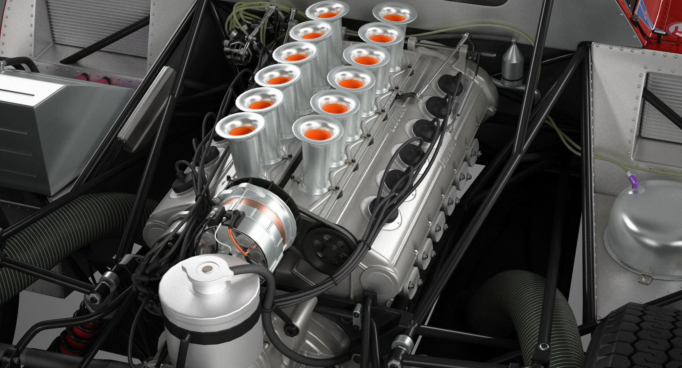 Ferrari 312 P Berlinetta 0868 - Modern 3D model_48