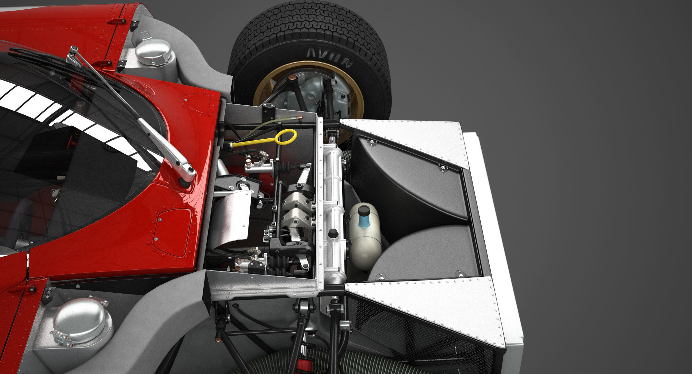Ferrari 312 P Berlinetta 0868 - Modern 3D model_29