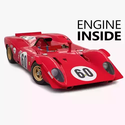Ferrari 312 P Spyder 0868 - Classic 3D model