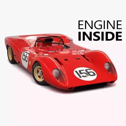 Ferrari 312 P Spyder 0868 - Modern 3D model