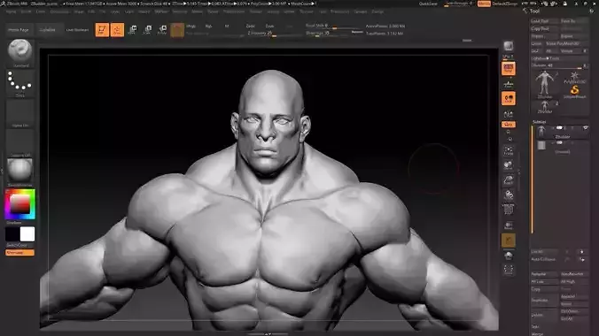 hulk like human male black 3D model 3D model