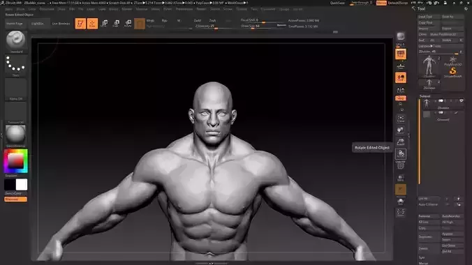 buff black male 3D model