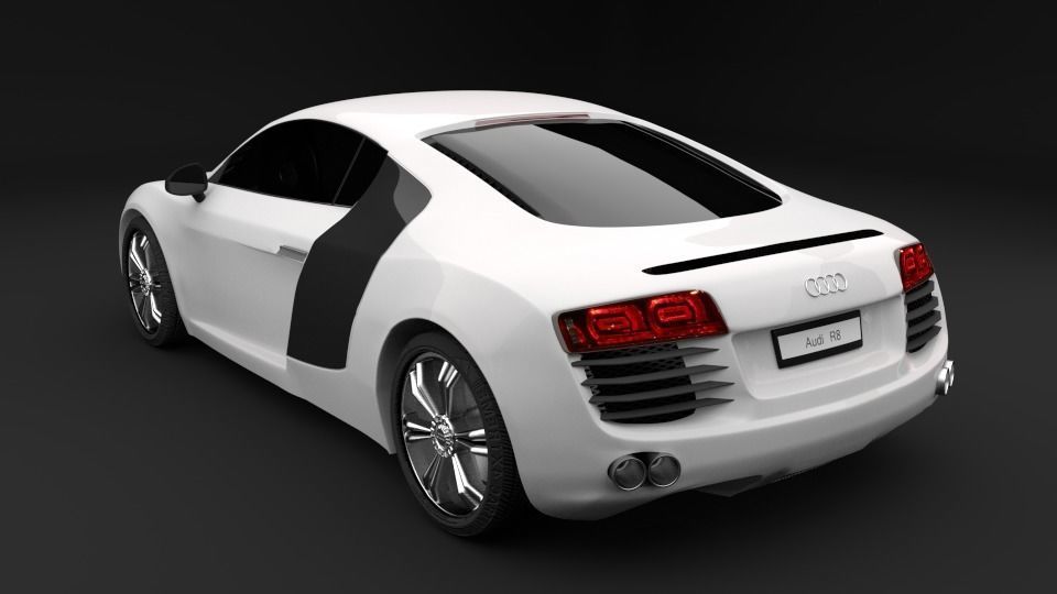 Iphone 6 and Audi R8 3D model_2
