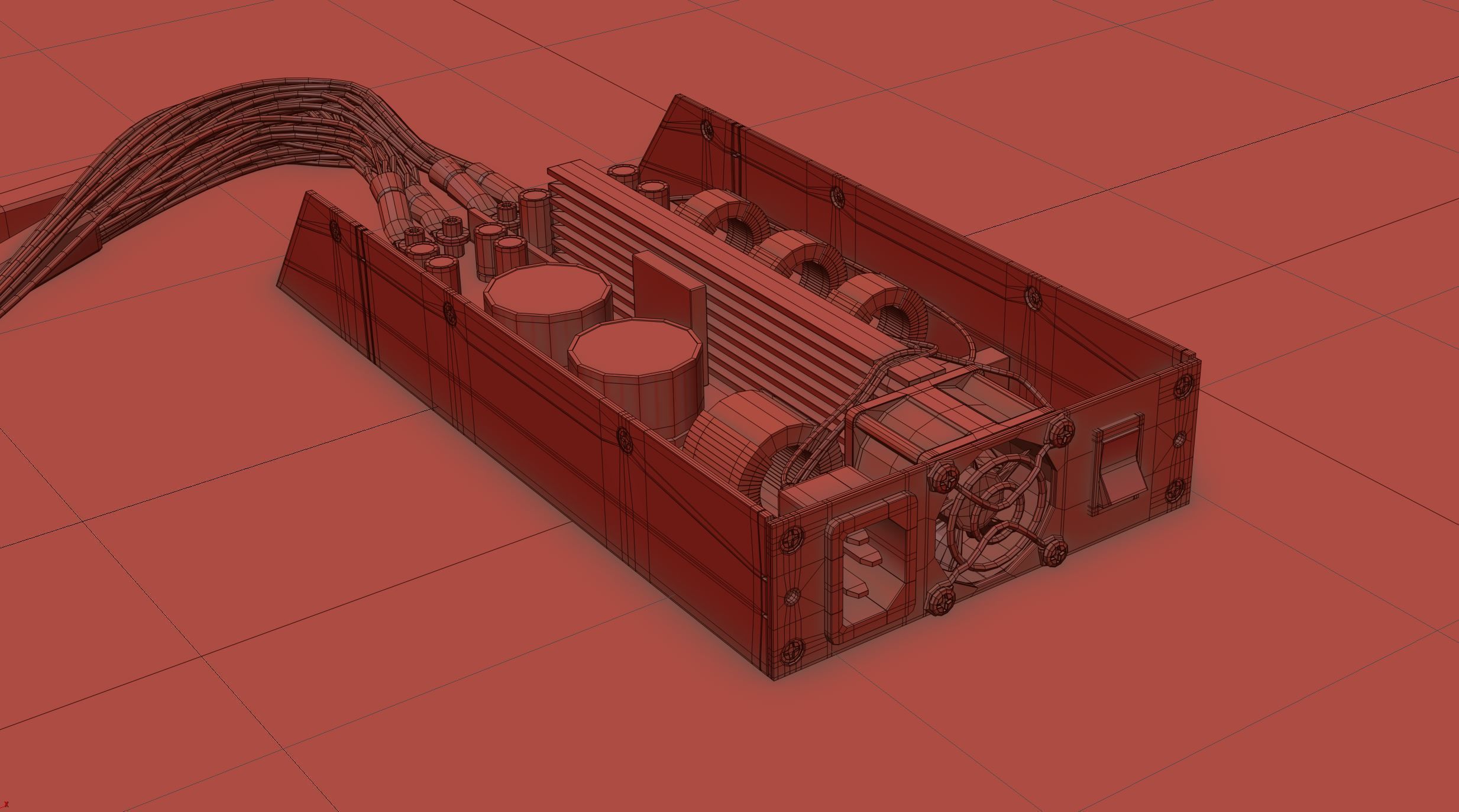 Bitman power supply APW3 Low-poly 3D model_7