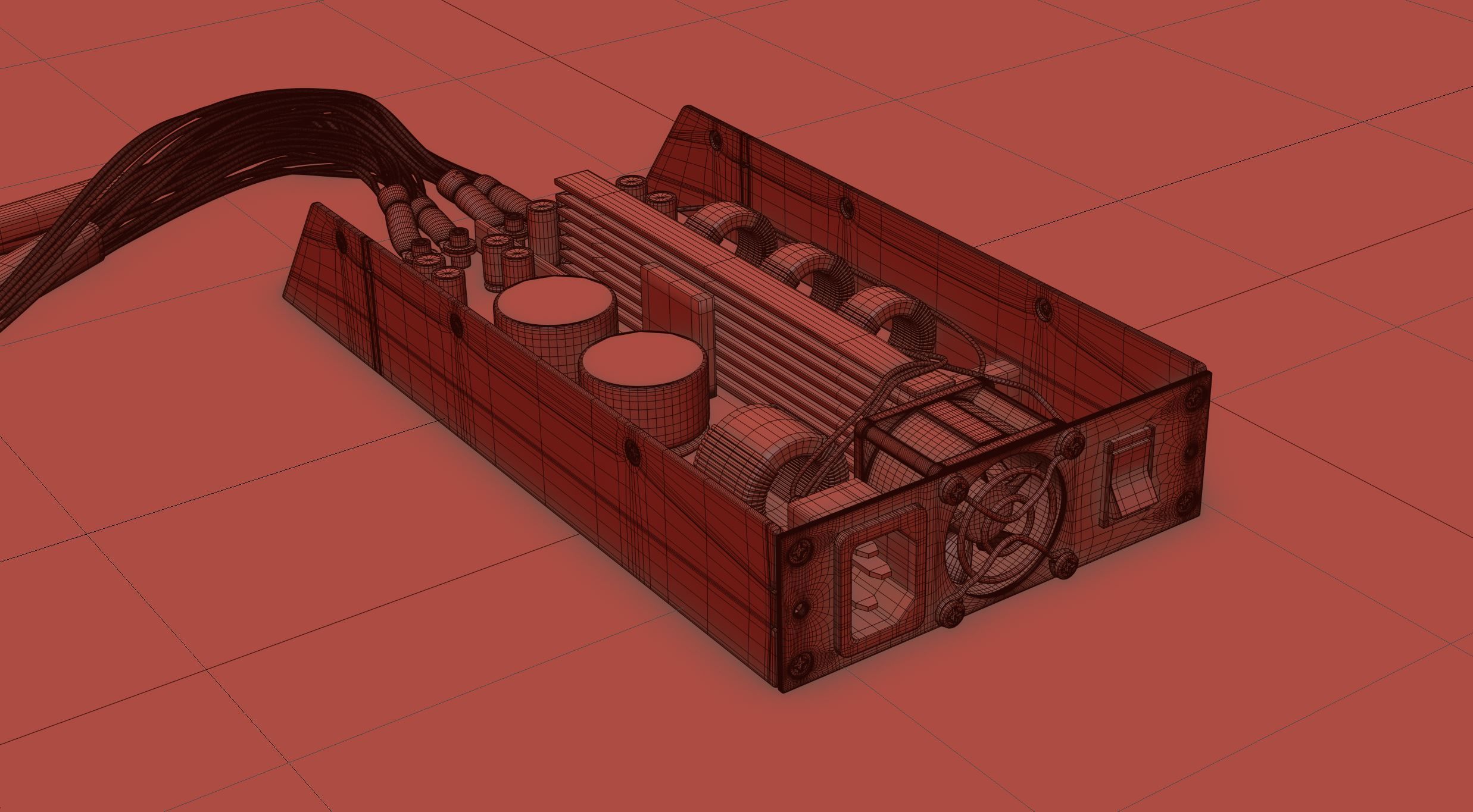 Bitman power supply APW3 Low-poly 3D model_9