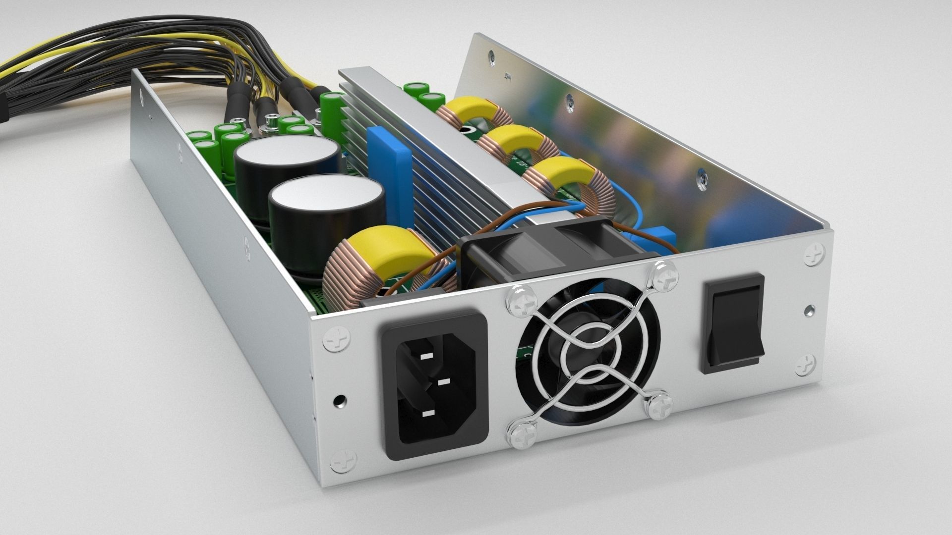 Bitman power supply APW3 Low-poly 3D model_3