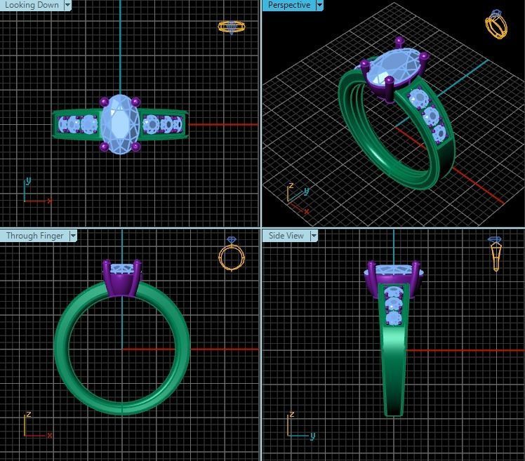 Ring T00862 3D print model_2