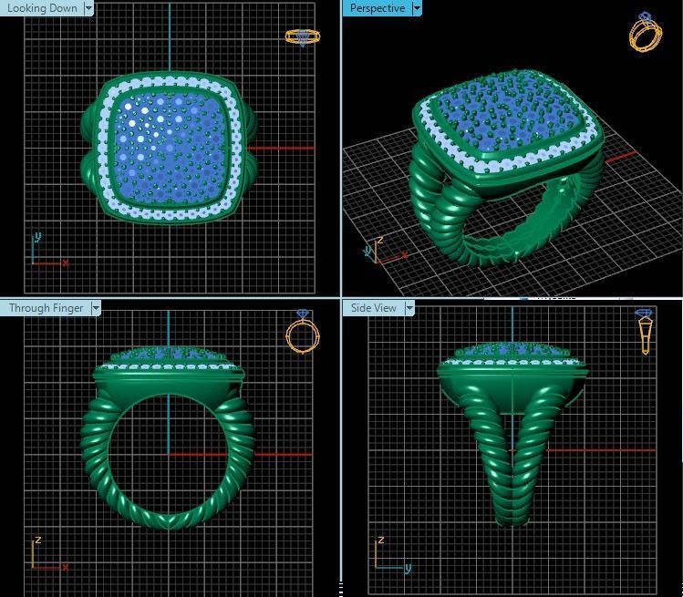Ring T00867 3D print model_2