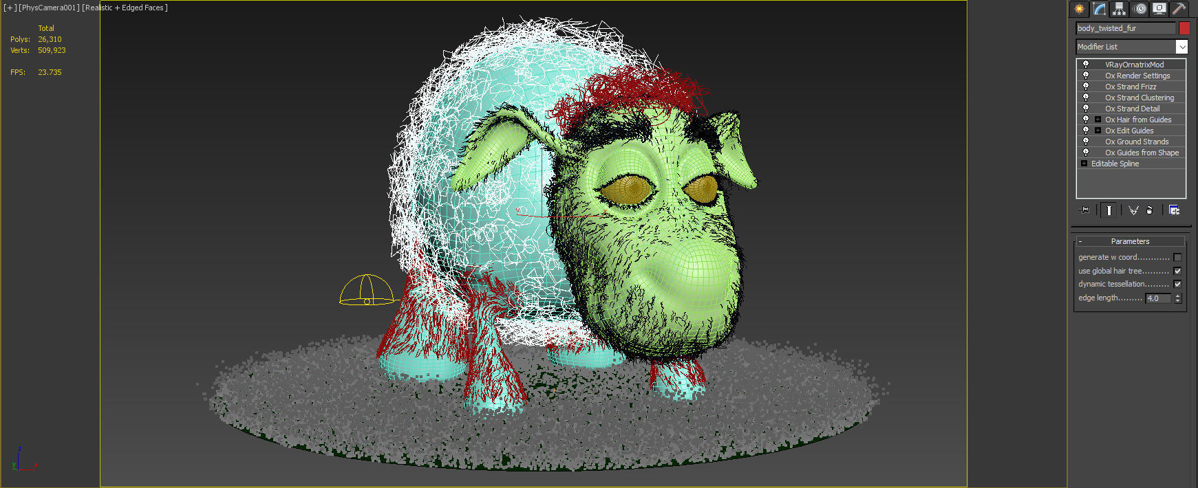 Sheep Dog for production render in Vray 3D model_7