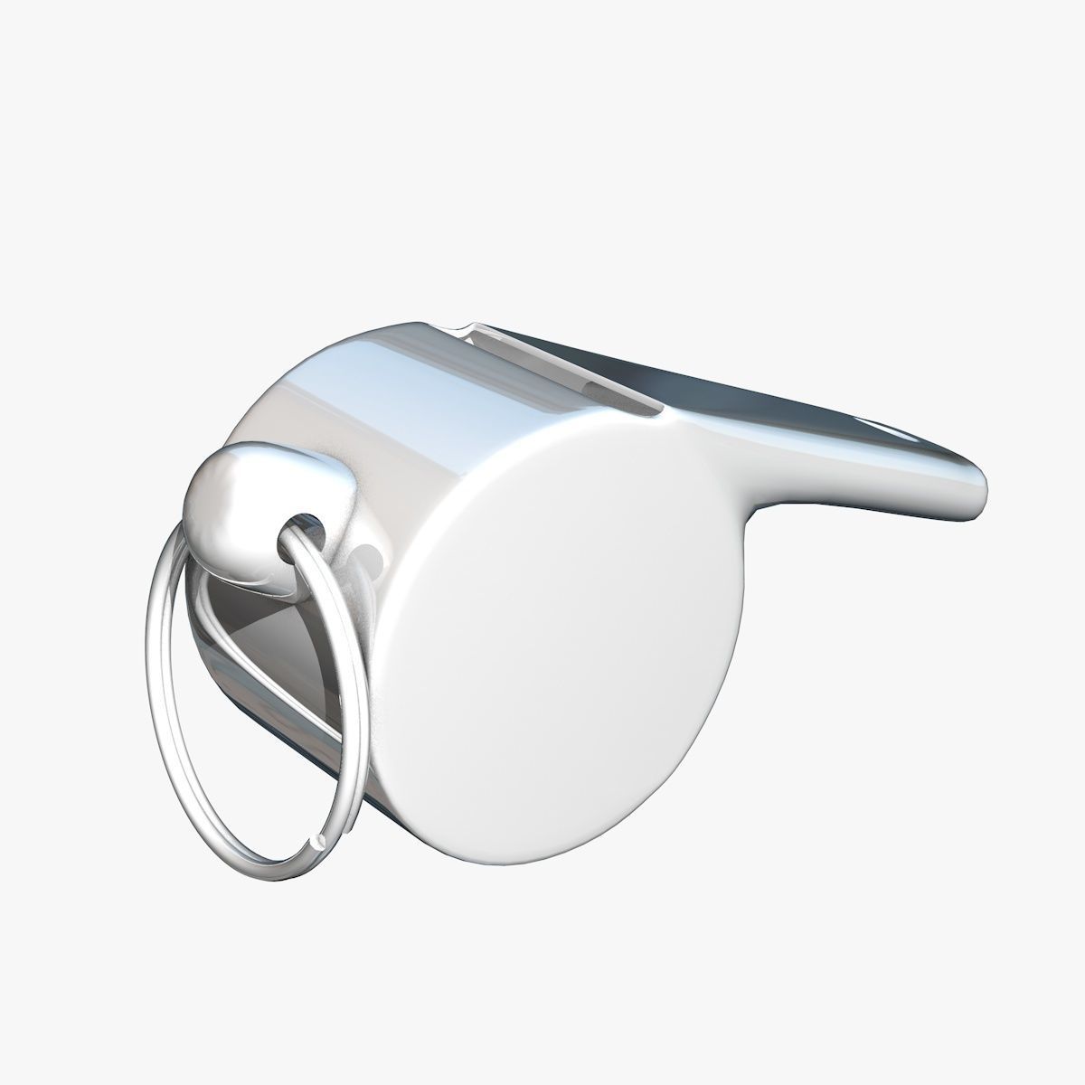 Metallic Whistle  3D model_4