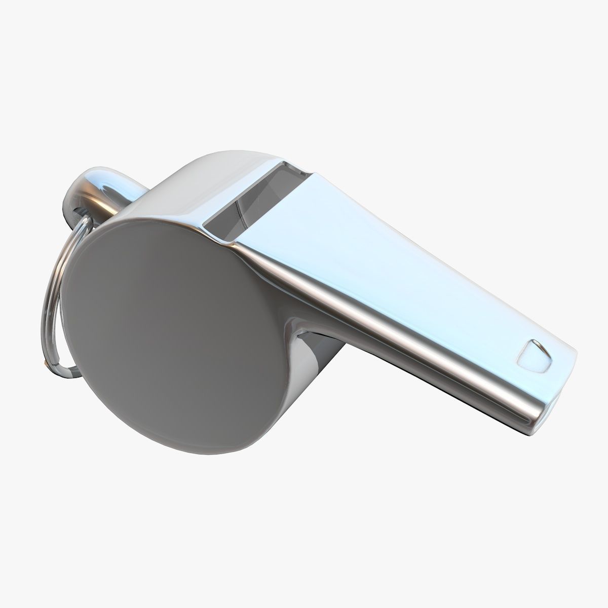 Metallic Whistle  3D model_1