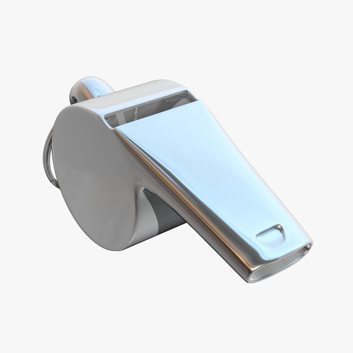 Metallic Whistle  3D model_2