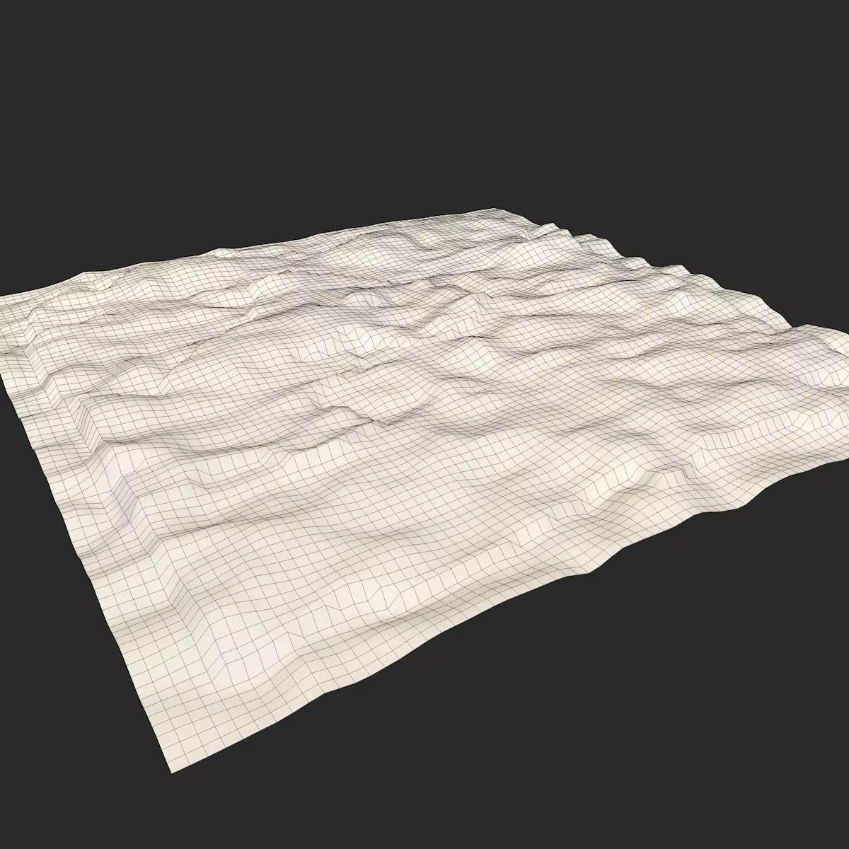 Outdoor Terrain Low-poly 3D model_4