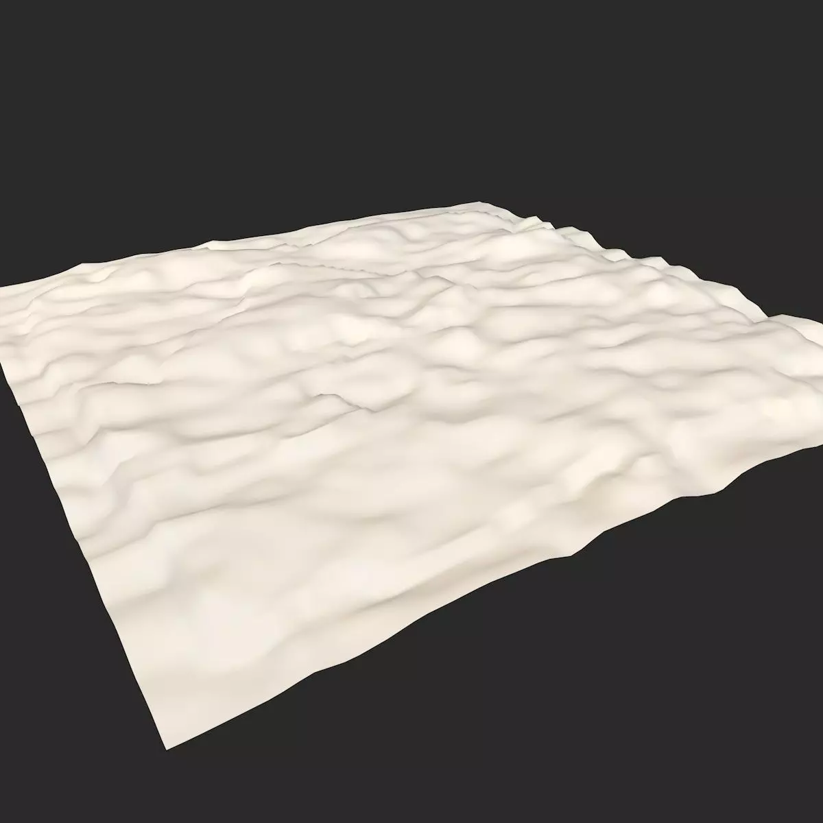 Outdoor Terrain Low-poly 3D model_5