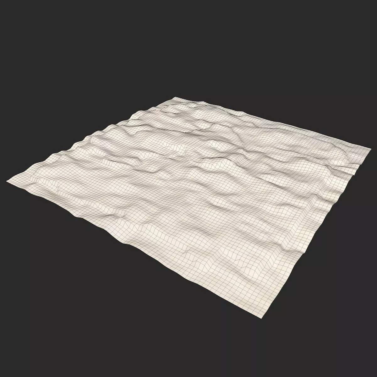 Outdoor Terrain Low-poly 3D model_3