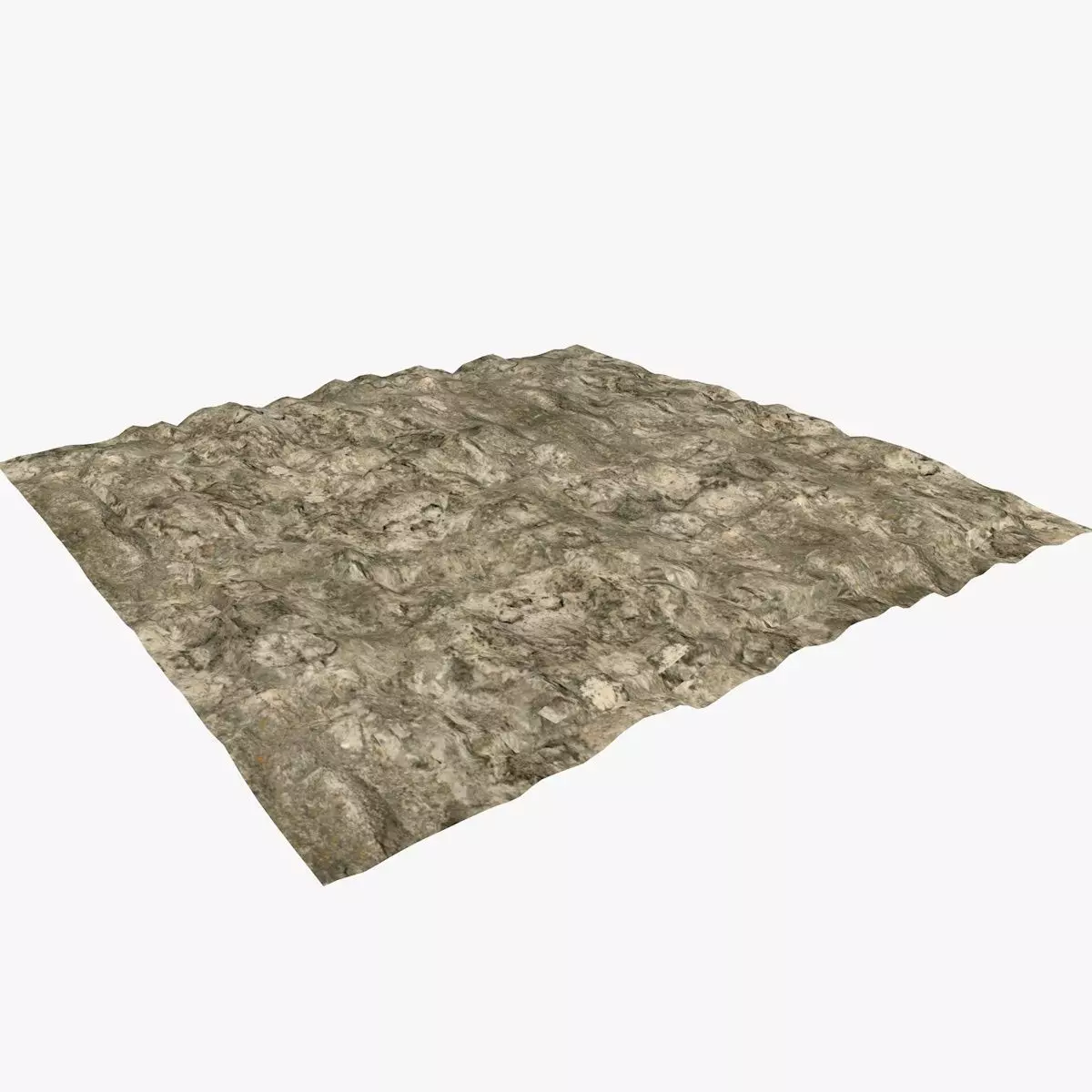 Outdoor Terrain Low-poly 3D model_2