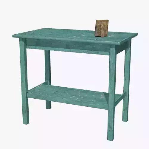 Blue Table with Chair