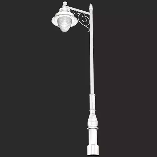 Street Lantern Low-poly 3D model