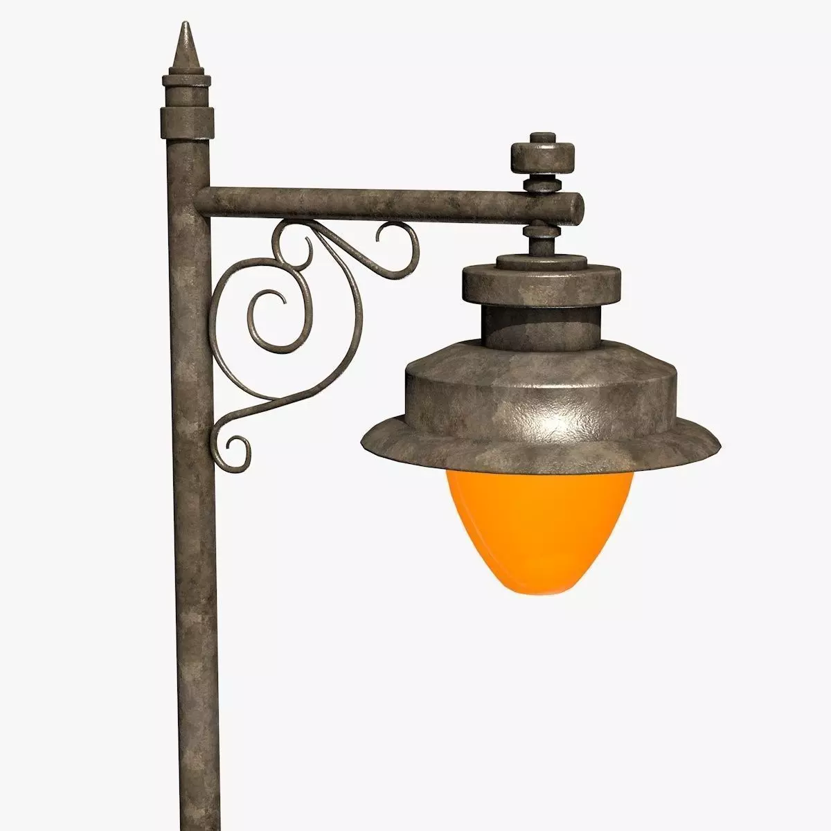 Street Lantern Low-poly 3D model_2